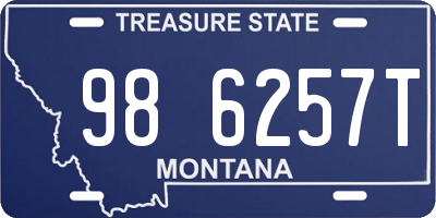 MT license plate 986257T