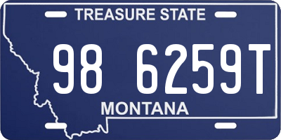 MT license plate 986259T