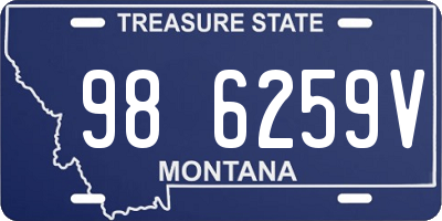 MT license plate 986259V