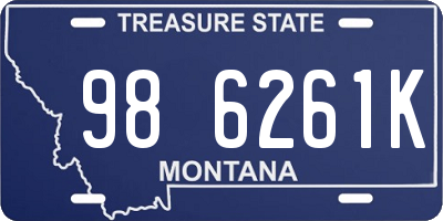 MT license plate 986261K