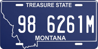 MT license plate 986261M