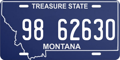 MT license plate 986263O