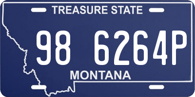MT license plate 986264P
