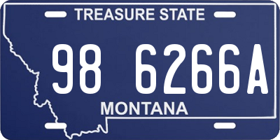 MT license plate 986266A