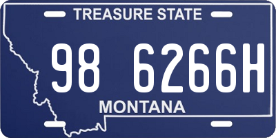 MT license plate 986266H