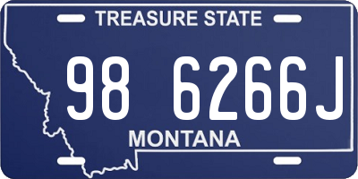 MT license plate 986266J