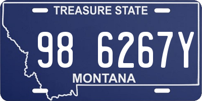MT license plate 986267Y