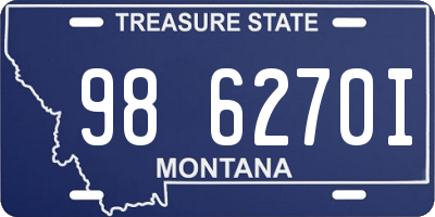 MT license plate 986270I