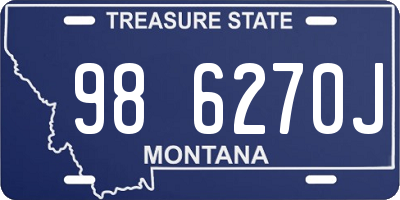 MT license plate 986270J