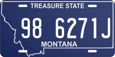 MT license plate 986271J