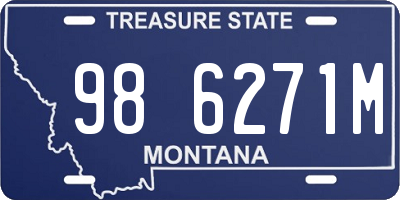 MT license plate 986271M
