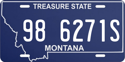 MT license plate 986271S