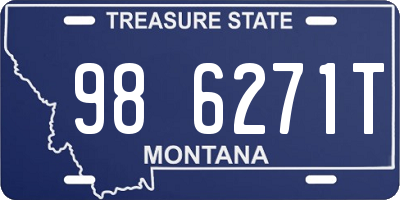 MT license plate 986271T