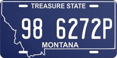 MT license plate 986272P