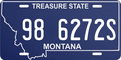 MT license plate 986272S