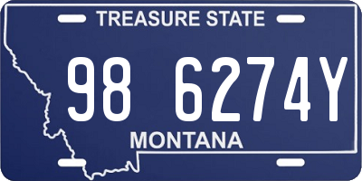 MT license plate 986274Y