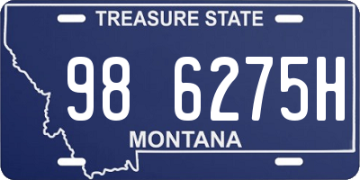 MT license plate 986275H