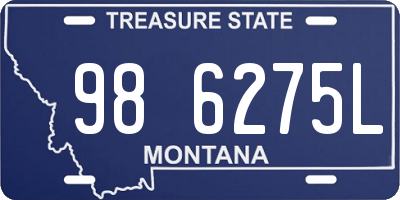 MT license plate 986275L