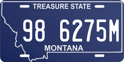 MT license plate 986275M