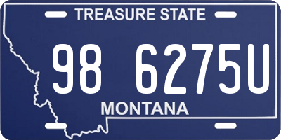 MT license plate 986275U