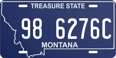 MT license plate 986276C