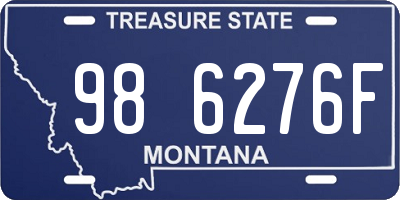 MT license plate 986276F