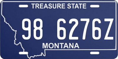 MT license plate 986276Z