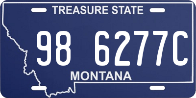 MT license plate 986277C