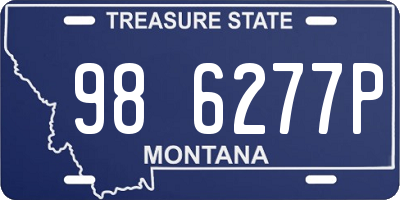 MT license plate 986277P