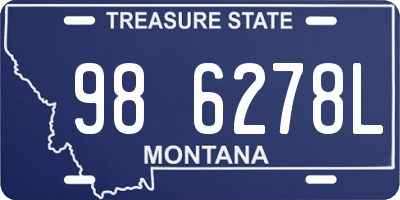 MT license plate 986278L