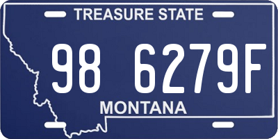 MT license plate 986279F