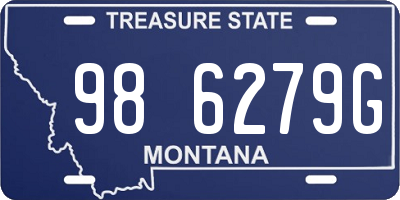 MT license plate 986279G