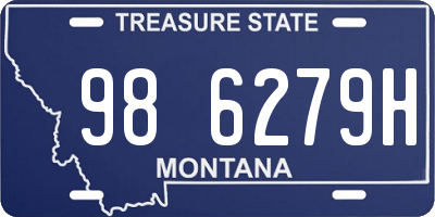 MT license plate 986279H