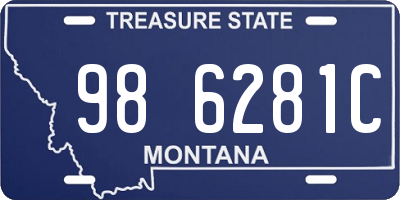 MT license plate 986281C