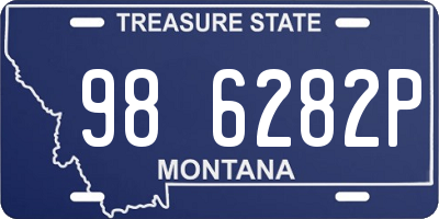 MT license plate 986282P