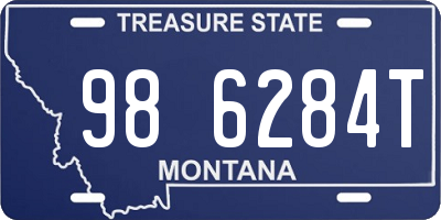 MT license plate 986284T