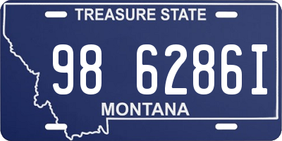 MT license plate 986286I