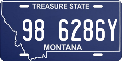 MT license plate 986286Y