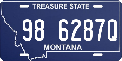 MT license plate 986287Q