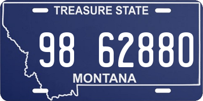 MT license plate 986288O