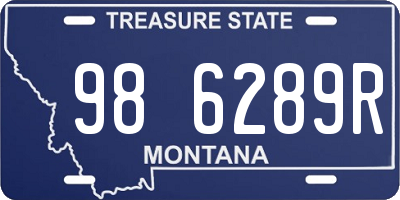 MT license plate 986289R