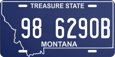 MT license plate 986290B