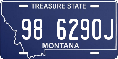 MT license plate 986290J