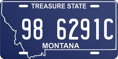 MT license plate 986291C