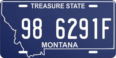 MT license plate 986291F