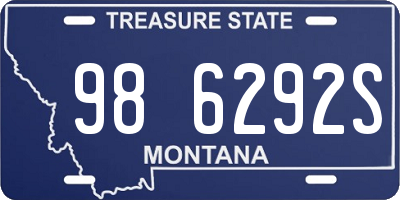 MT license plate 986292S