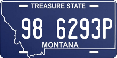 MT license plate 986293P