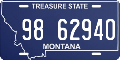 MT license plate 986294O