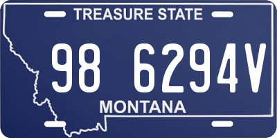 MT license plate 986294V