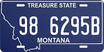 MT license plate 986295B